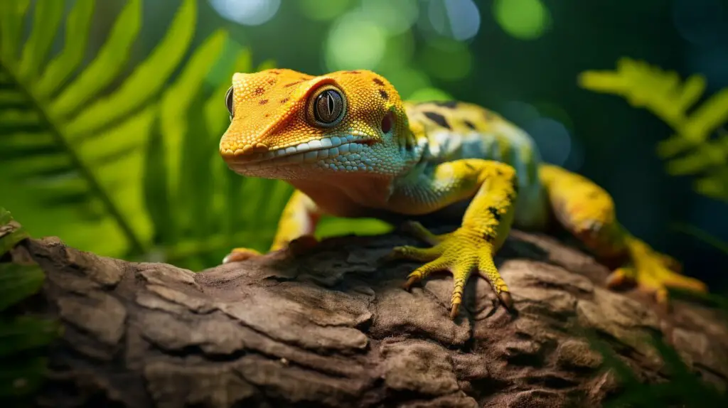 Andaman Gecko and its natural habitat